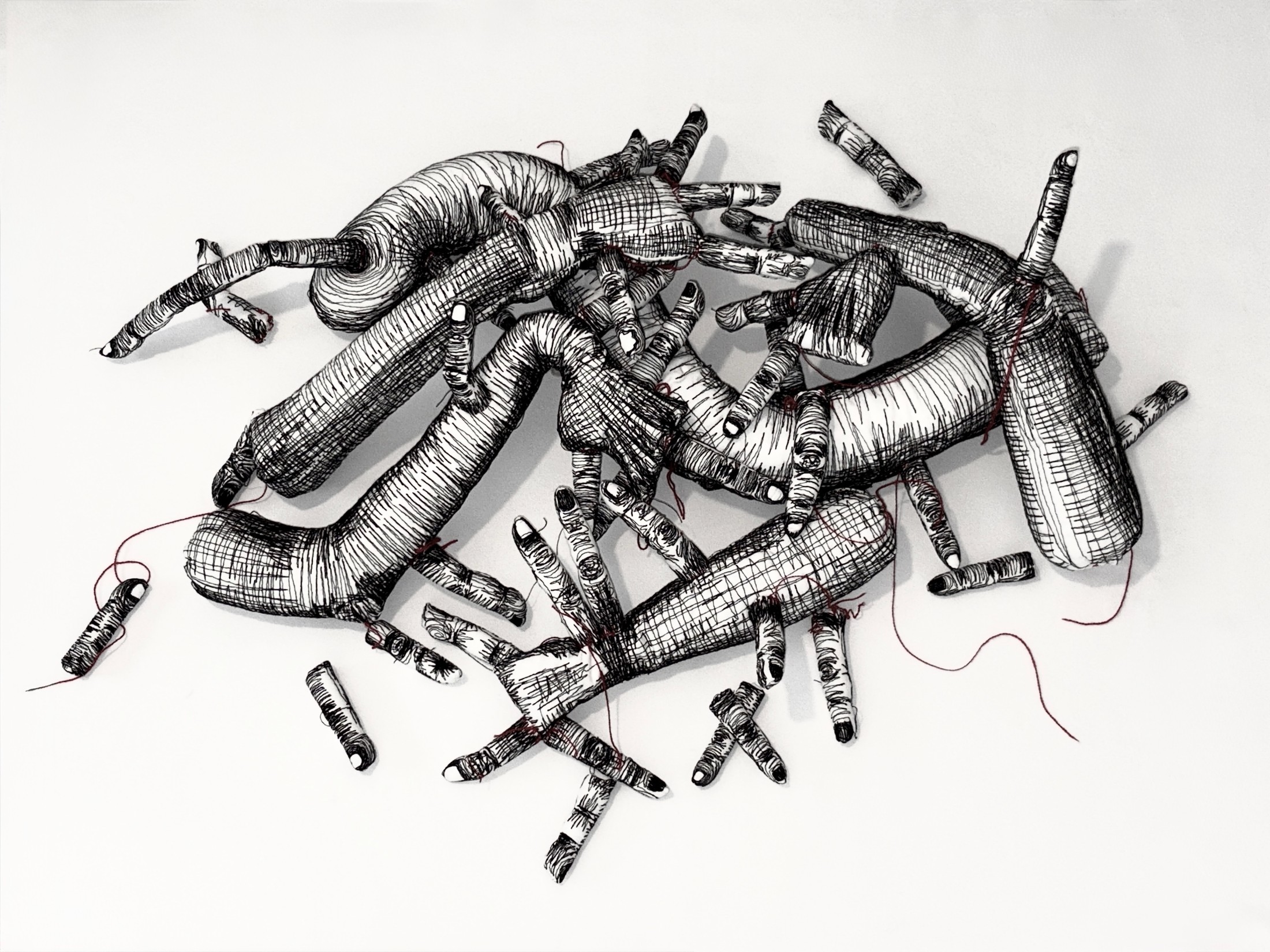 나뭇가지처럼 뻗고 휘어